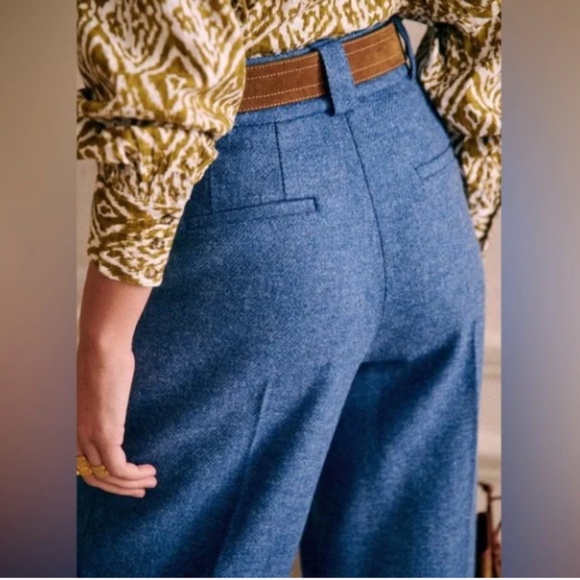 Sezane Theophile Trousers in Blue 8 (FR 40) - Picture 4 of 10